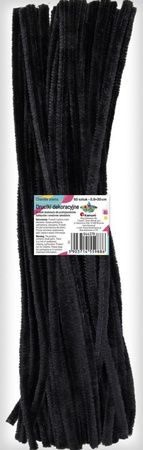 Titanum Druciki Dekoracyjne 0,6x30cm 50szt Czarny