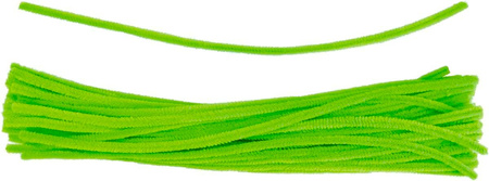 Titanum Druciki Dekoracyjne 0,6x30cm 50szt Zielony Neon