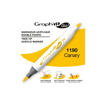 Graph'it Go! Marker Akrylowy Dwustronny Canary 1190