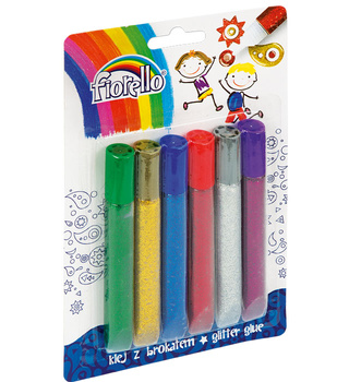 Fiorello Klej Brokatowy 13ml 6szt. GR-BK13B6
