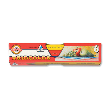 Koh-I-Noor Kredki Triocolor 3151 6 Kol. Trójkątne Grube