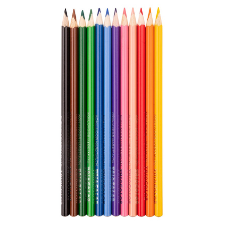 Koh-i-noor Kredki Triocolor 3132 12 Kolorów 7 Mm Tygrys - Seria Niebieska