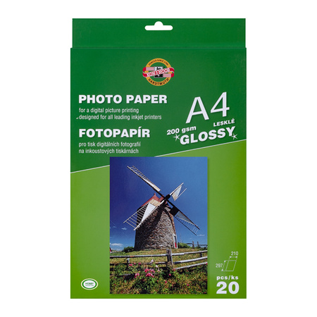 Koh-I-Noor Papier Foto A4 20 Ark. 9757L200 Gloss 200 G