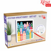 Rosa Talent Zestaw Kreatywny Obraz 3d Domki, Mdf 25x25 Cm