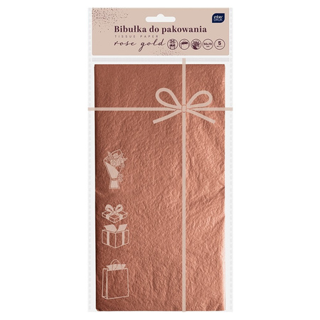 Interdruk Bibułka Do Pakowania 50x70 Cm Rose Gold