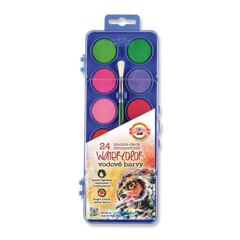 Koh-i-noor Farby Akwarelowe 172002 24 Kol. 30 Mm Prostokątne Mix