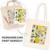 Rosa Talent Zestaw - Torba Do Malowania Lemon, Bawełna 220 G. 38x42 Cm