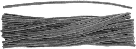 Titanum Druciki Dekoracyjne 0,6x30cm 50szt Szary