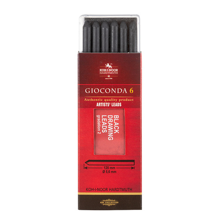 Koh-I-Noor Wkład 4345/2 Czarny Pastel 5,6 Mm