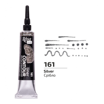 Rosa Talent Konturówka Universal Brokatowa Silver 20 ml