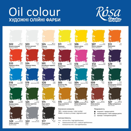 Rosa Studio Farba Olejna Violet 529 45 Ml