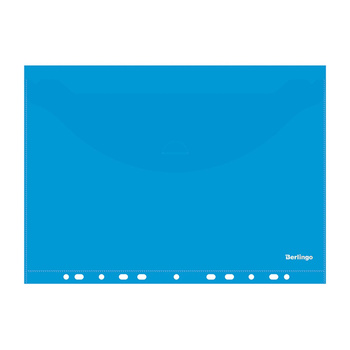 Berlingo Teczka A4 Z Klapką Pp Z Europerforacją Niebieska