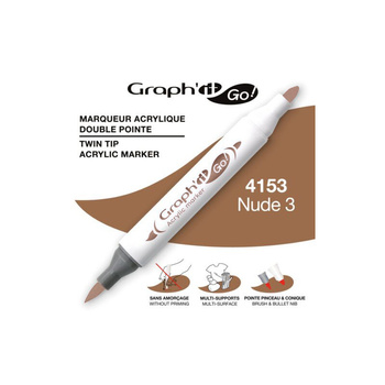 Graph'it Go! Marker Akrylowy Dwustronny Nude 3 4153