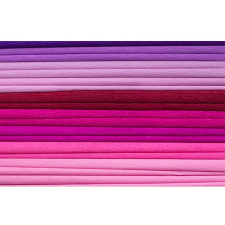 Happy Color Bibuła Marszczona 25x200cm 10szt. Mix Rose