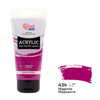 Rosa Studio Farba Akrylowa Magenta 434 75 Ml