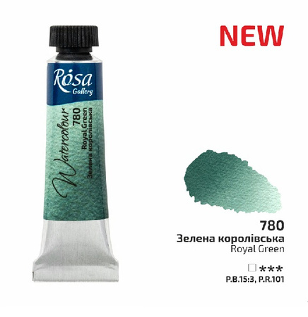 Rosa Gallery Farba  Akwarelowa  Royal Green 780 10 Ml Tuba