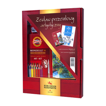 Koh-i-noor Zestaw Do Rysowania Kredki Mondeluz 3711 + Blok (3)