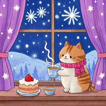 Malowanie Po Numerach Podobrazie 40x50 Cm Niki4 Kotek Z Tortem