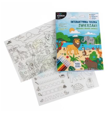 Kidea Interaktywna Teczka Zwierzaki
