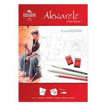 Koh-i-noor Blok Inspiracje - Akwarele A4, 20 Ark. 320 G.