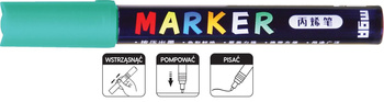 M&G Marker Akrylowy 2mm Zielony Niebieskawy S523