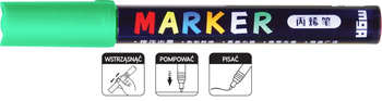 M&G Marker Akrylowy 2mm Zielony Neon S050