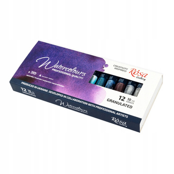 Rosa Gallery Farby Akwarelowe w Tubach Granulation 12 Kol. 10 ml