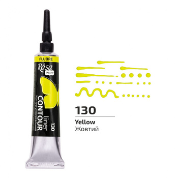 Rosa Talent Konturówka Universal Fluorescencyjna Yellow 20 ml