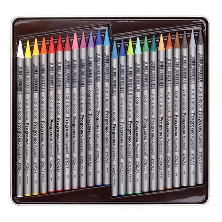 Koh-i-noor Kredki Progresso 8784 Aquarell 24 Kol.