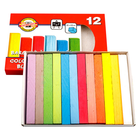 Koh-i-noor Kreda Kolorowa 112506 Do Tablic Zestaw 12 Kolorów