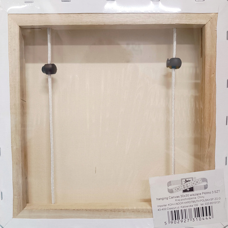 Koh-I-Noor Wiszące Podobrazie Bawełniane 3 Szt. 30x30 Cm