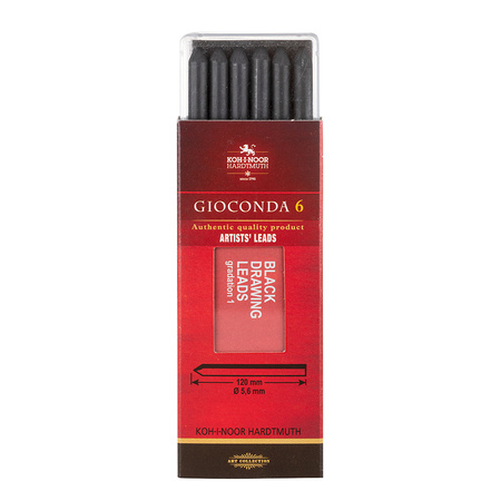 Koh-I-Noor Wkład 4345/1 Czarny Pastel 5,6 Mm