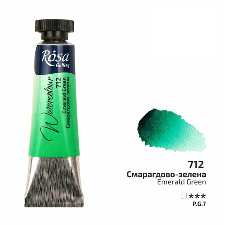 Rosa Gallery Farba  Akwarelowa  Emerald Green 712 10 Ml Tuba