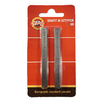 Koh-I-Noor Grafit W Sztyfcie 4390/6B 7x7 Mm 2 Szt. Na Blistrze