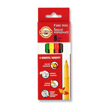 Koh-i-noor Flamastry 7710/2jf 6 Kolory W Kartoniku