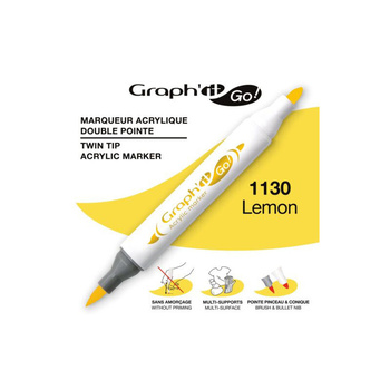 Graph'it Go! Marker Akrylowy Dwustronny Lemon 1130