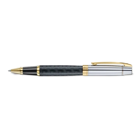 Sheaffer Pióro Kulkowe 300 Czarny Mat Z Wzorem Skuwka Chrom Pozłacane 9347