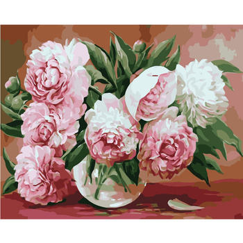 Malowanie Po Numerach Podobrazie 40x50 Cm Niki4 Piwonie