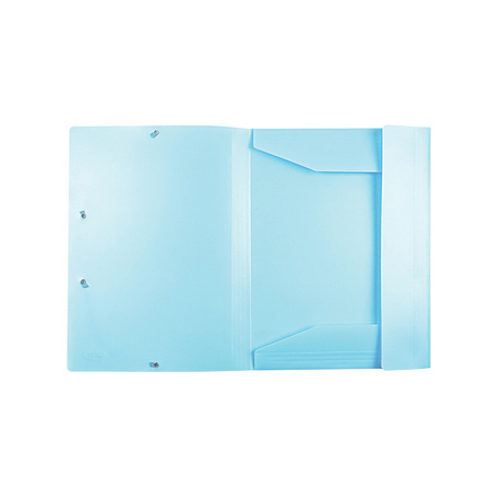 Spree Teczka z Gumką A4 PP Niebieska Pastelowa