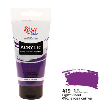 Rosa Studio Farba Akrylowa Light Violet 419 75 Ml