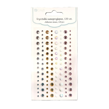 Dp Craft Kryształki Samoprzylepne 120 Szt. Mix Kolorów