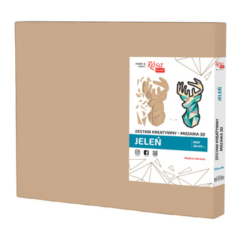 Rosa Talent Zestaw Kreatywny Obraz 3d Mozaika Jeleń, Mdf 26x49 cm