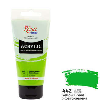 Rosa Studio Farba Akrylowa Yellow Green 442 75 Ml