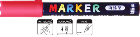 M&G Marker Akrylowy 2mm Różana Czerwień S214