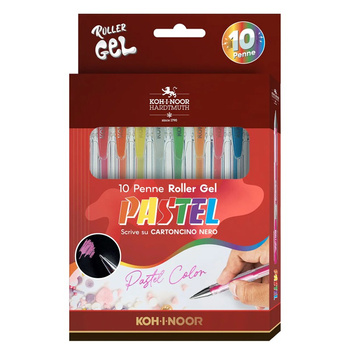Koh-i-noor Długopisy Żelowe Kpl. 10 Szt. Pastel Nagp-10p