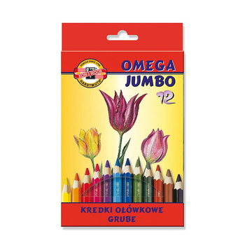 Koh-i-noor Kredki Omega Jumbo 3382/2 12 Kolorów