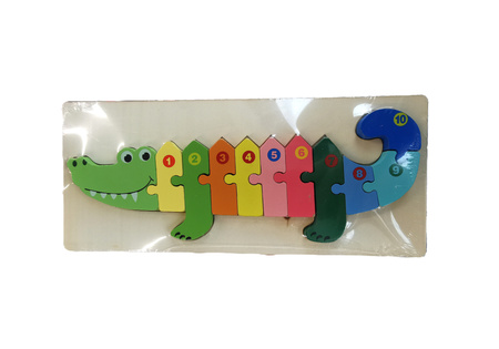 Adar Układanka Drewniana Krokodyl