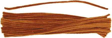 Titanum Druciki Dekoracyjne 0,6x30cm 50szt Średni Brąz