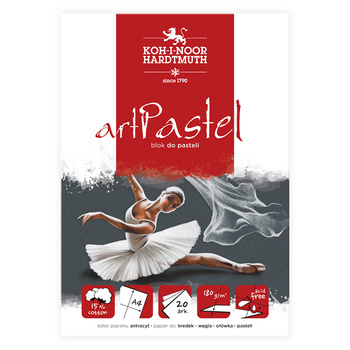 Koh-i-noor Blok Do Pasteli Artpastel Antracyt A4 20 Ark. 180 G.