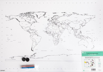 Dp Craft Magnetyczna Mapa Świata 60x40 Cm